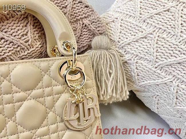 MINI LADY DIOR BAG Cannage Lambskin M0505OC Beige