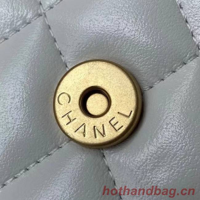 CHANEL mini wallet on chain AP2290 white