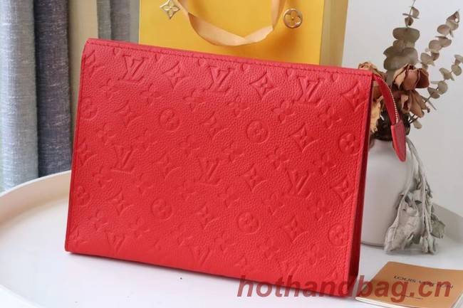 Louis Vuitton Monogram Empreinte POCHETTE VOYAGE MM M41058 red