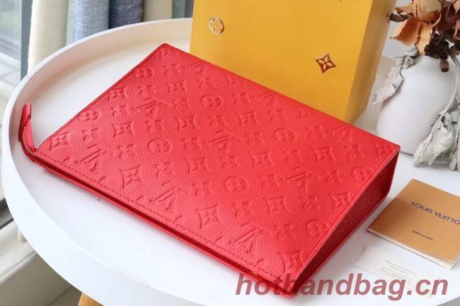 Louis Vuitton Monogram Empreinte POCHETTE VOYAGE MM M41058 red