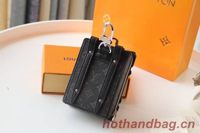 Louis Vuitton KIRIGAMI POUCH BAG CHARM AND KEY HOLDER M80221 black