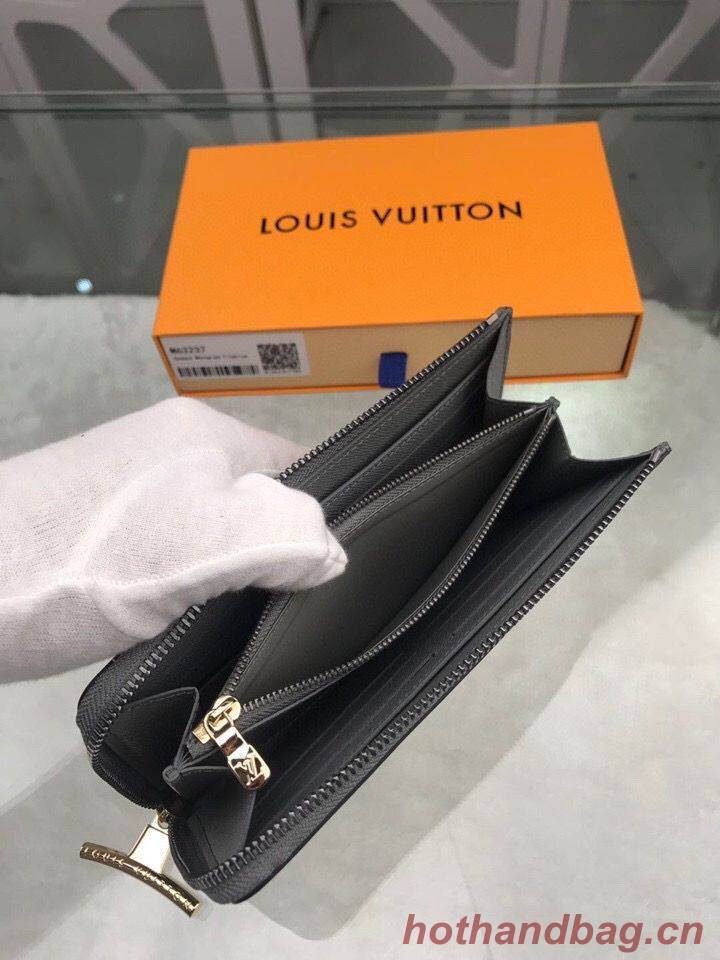 Louis Vuitton Monogram Titanium Cosmos Canvas Mens ZIPPY WALLET M63237 Gray