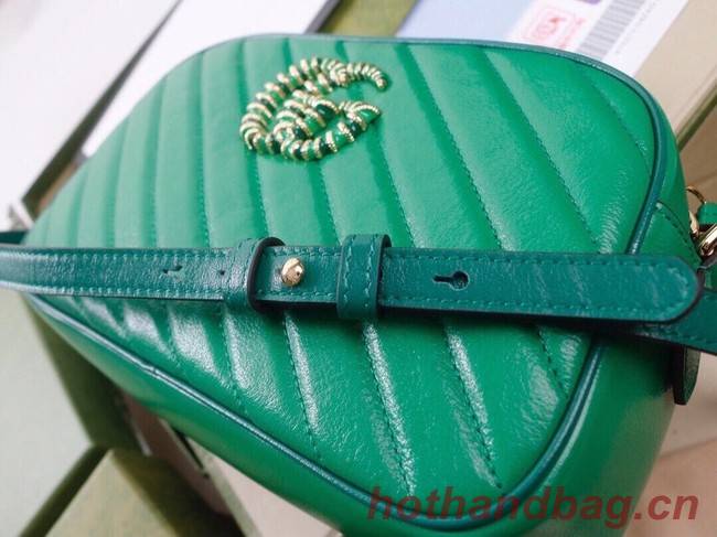 Gucci GG Marmont small shoulder bag 447632 Bright green