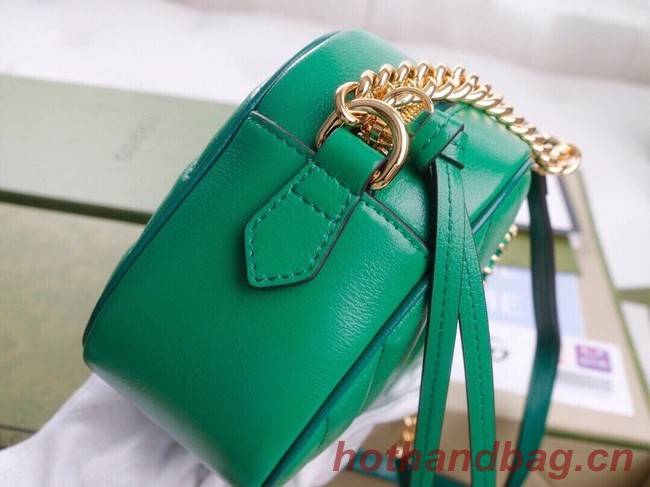 Gucci GG Marmont small shoulder bag 447632 Bright green