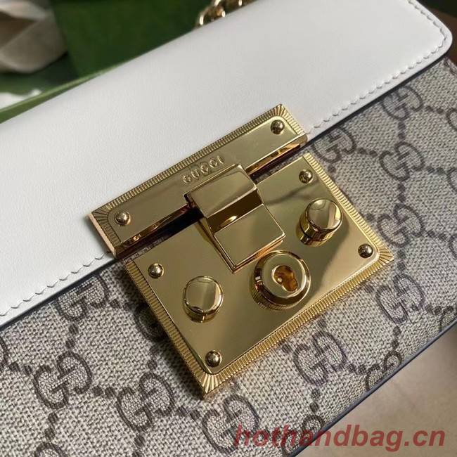 Gucci Padlock small shoulder bag 409487 White