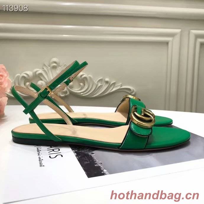 Gucci Leather Double G sandal GG1533BL-6