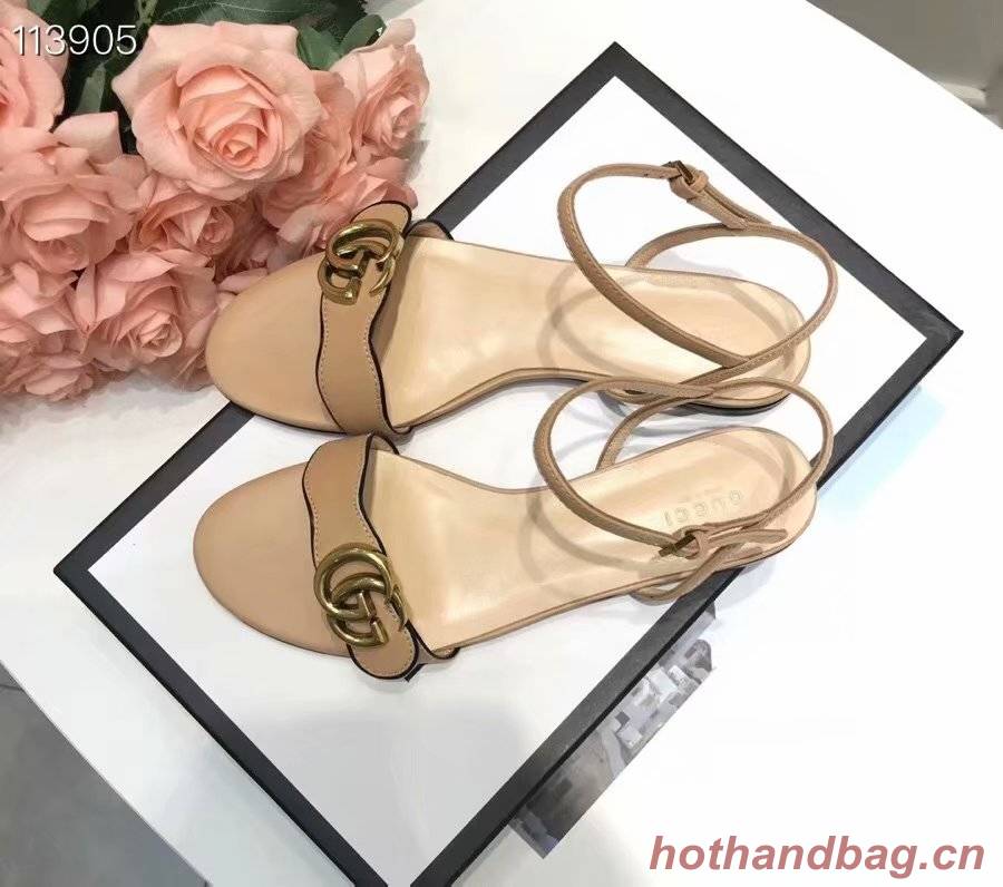 Gucci Leather Double G sandal GG1533BL-7