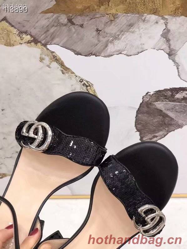 Gucci Leather Double G sandal GG1690TX-3 7CM height