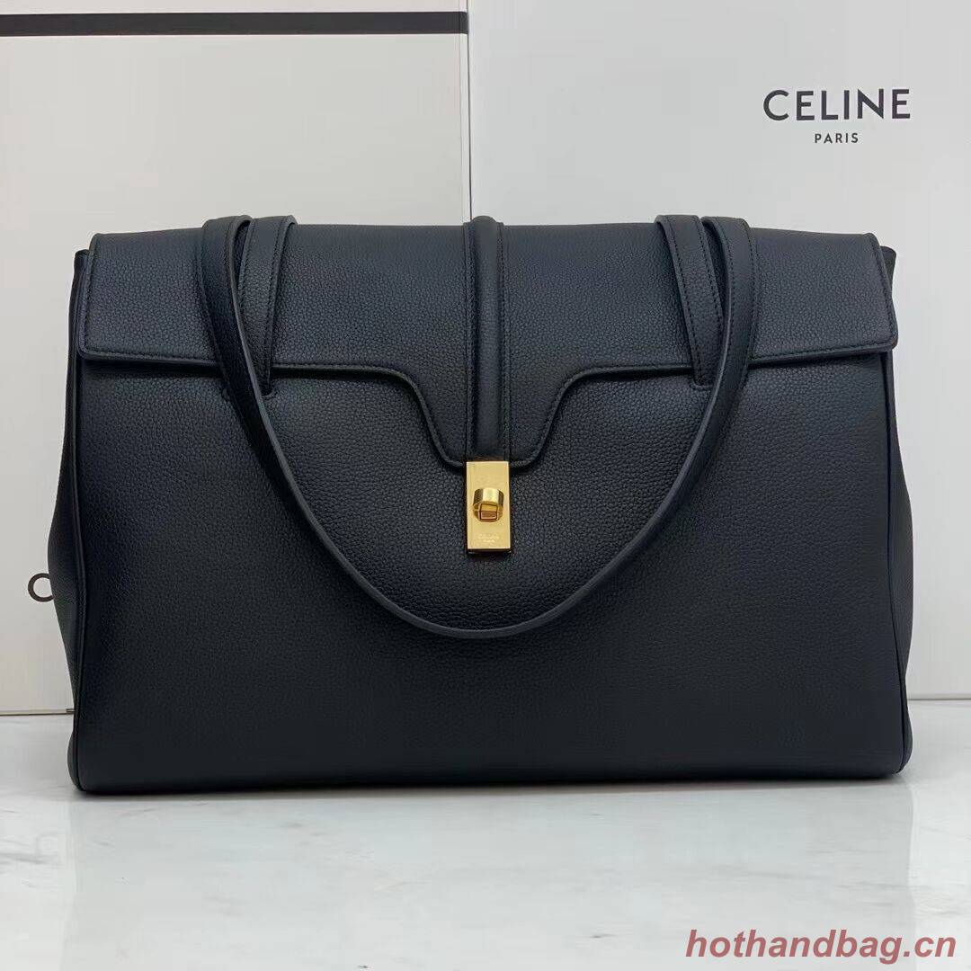 Celine MEDIUM SOFT 16 BAG IN SMOOTH CALFSKIN CR94043 black