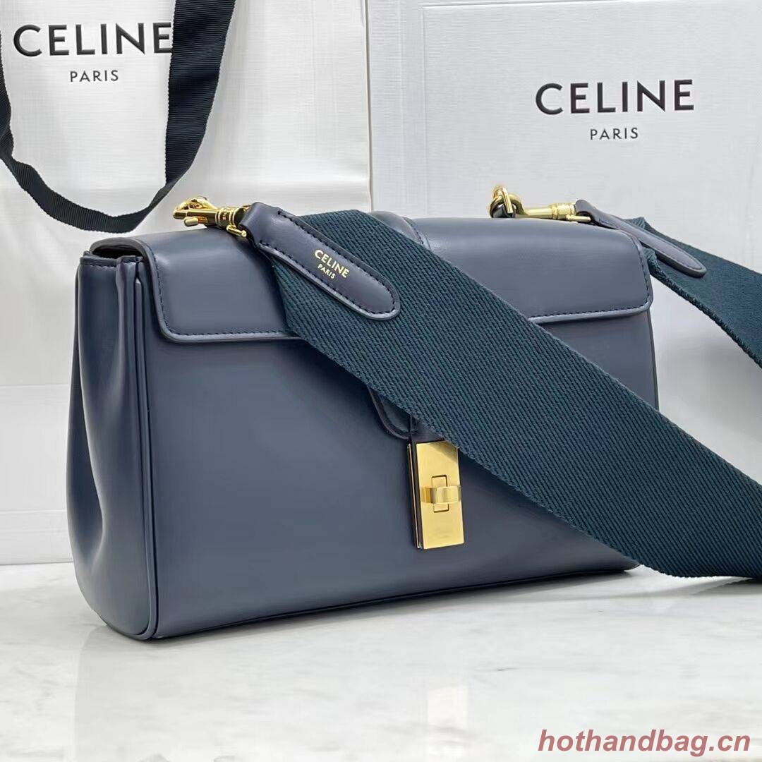 Celine TEEN SOFT 16 IN SMOOTH CALFSKIN 196853 NAVY BLUE