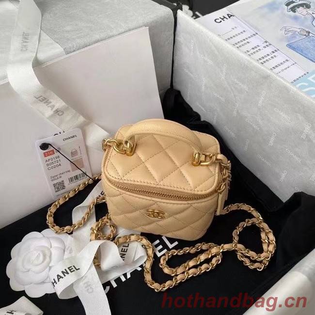 Chanel Original Small classic chain box handbag AP2198 Apricot