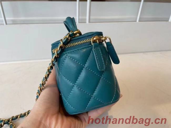 Chanel Original Small classic chain box handbag AP2198 blue