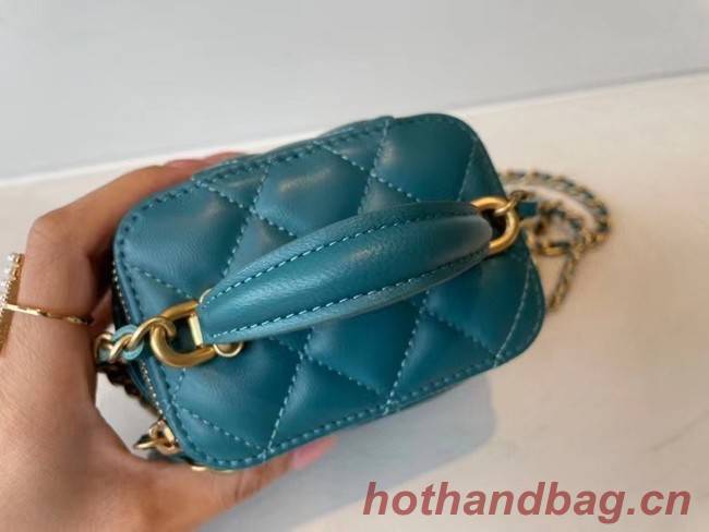 Chanel Original Small classic chain box handbag AP2198 blue