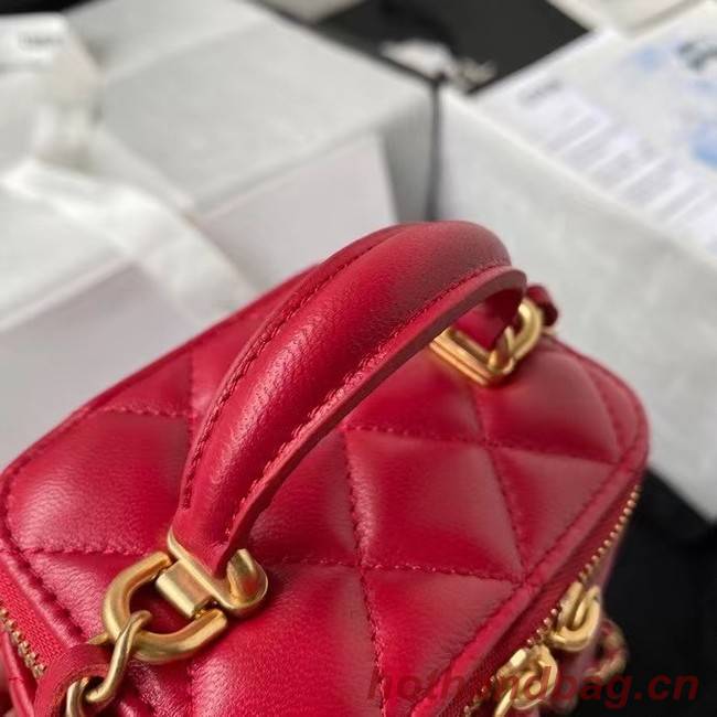 Chanel Original Small classic chain box handbag AP2198 red