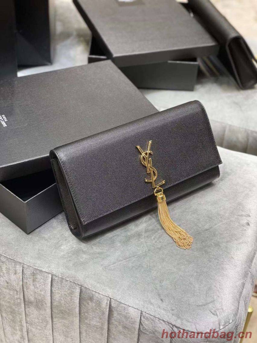 YSL Saint Laurent Medium Kate Bag Y306080 Black gold hardware