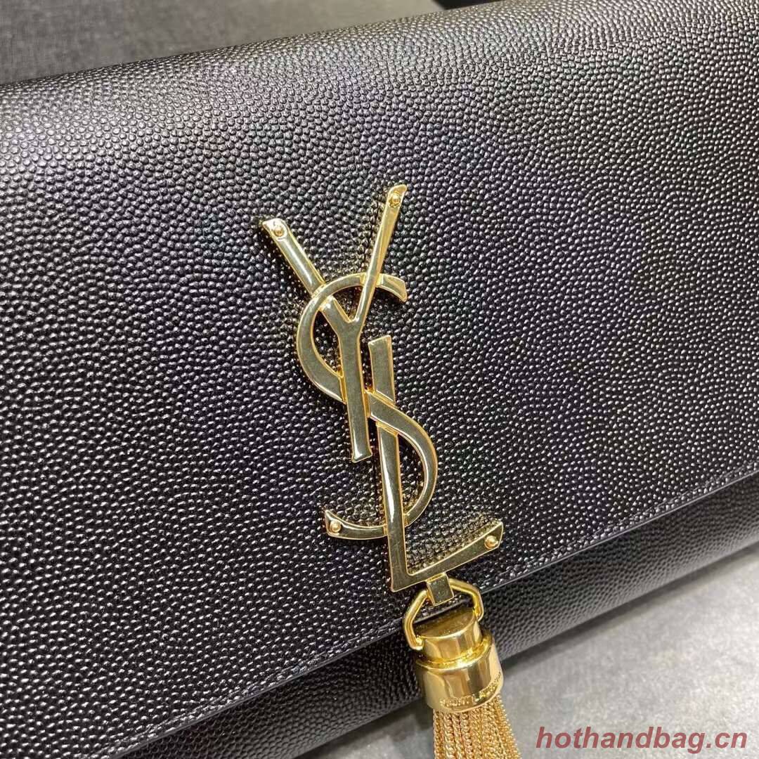 YSL Saint Laurent Medium Kate Bag Y306080 Black gold hardware