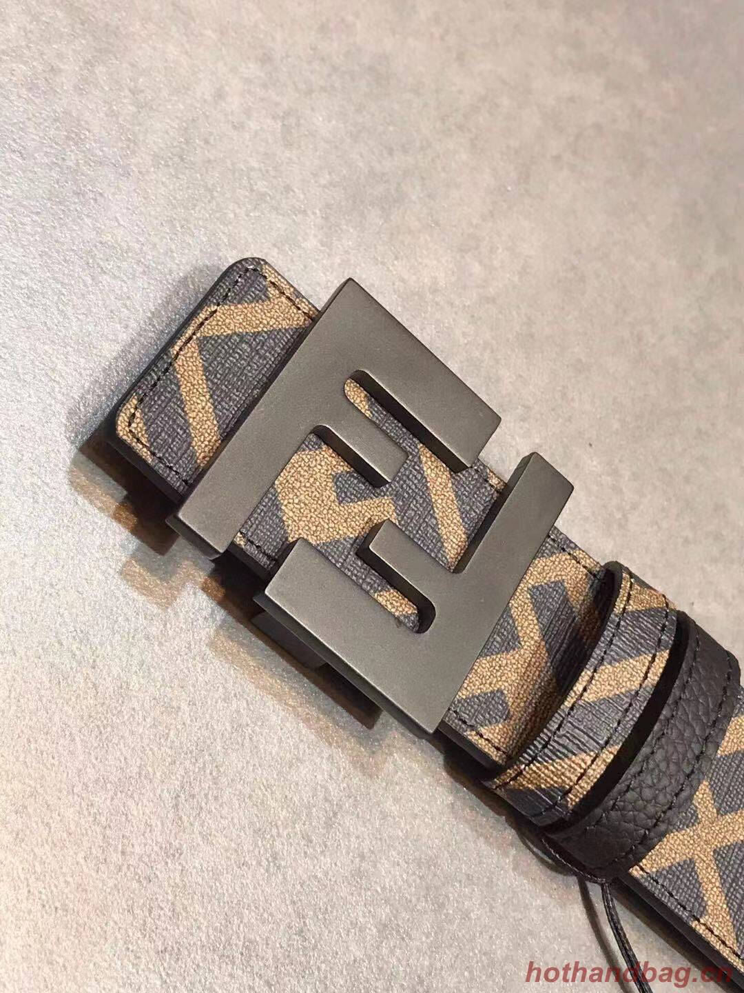 Fendi Leather Belt F2370 Brown