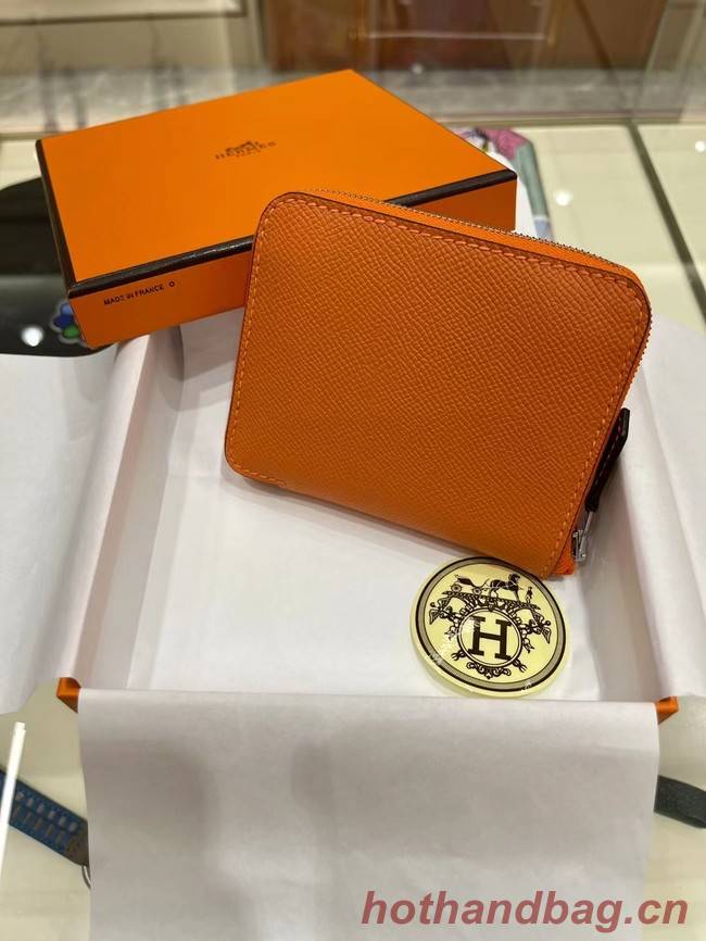 Hermes Constance Wallets espom leather H2298 orange