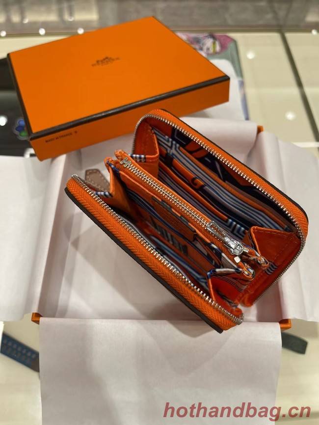 Hermes Constance Wallets espom leather H2298 orange