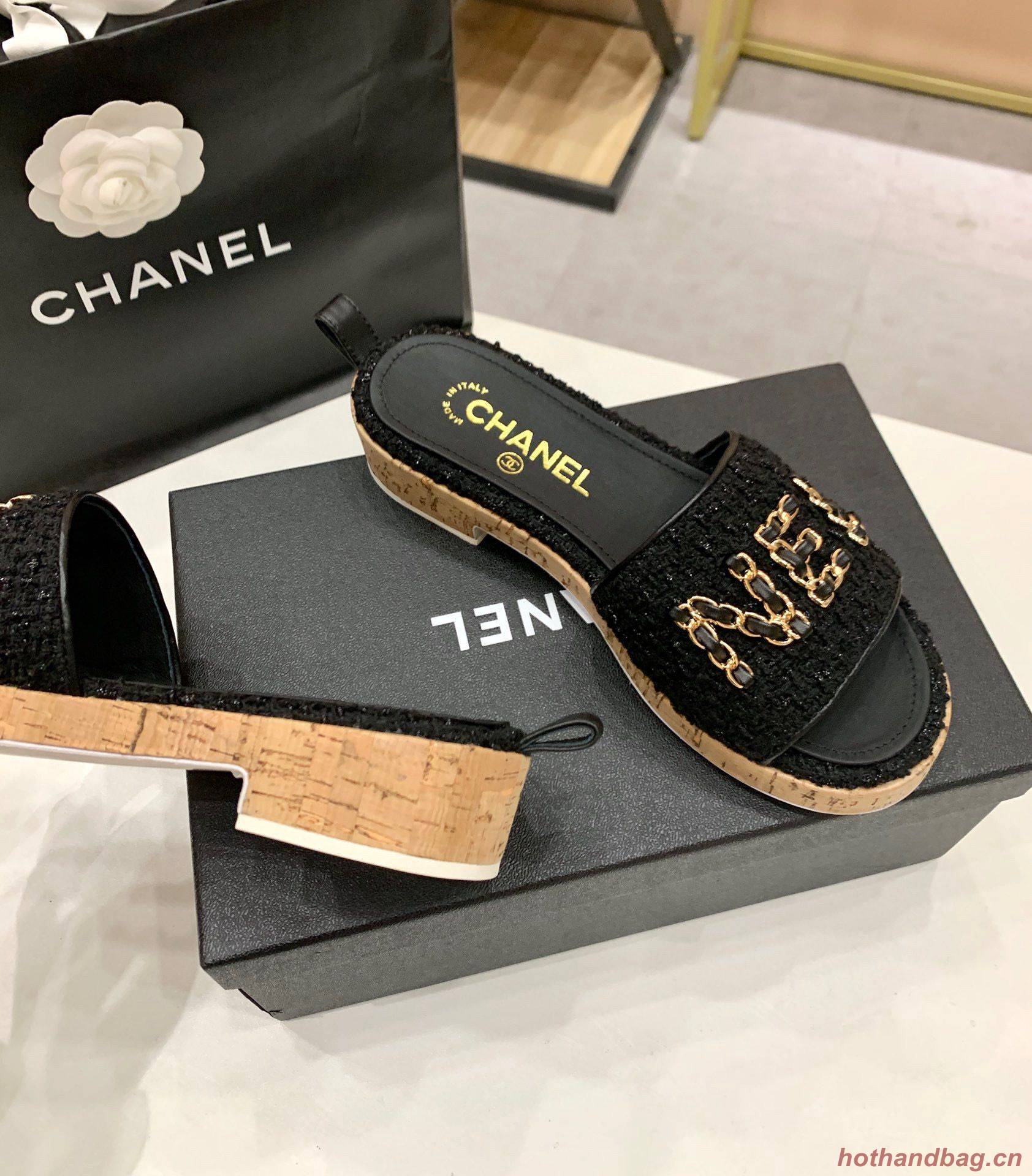 Chanel Slipper Shoes CH27963 Black