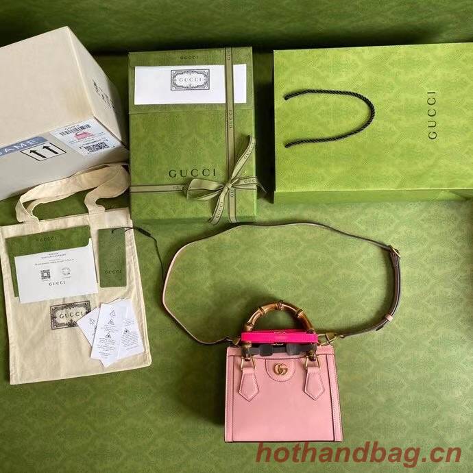 Gucci Diana mini tote bag 655661 pink