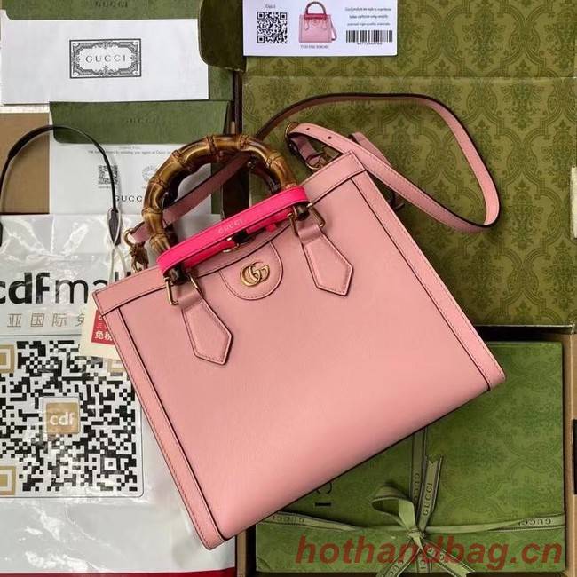 Gucci Diana small tote bag 660195 pink