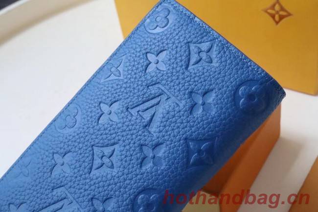 Louis Vuitton BRAZZA WALLET M80592 blue