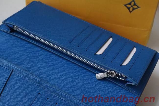 Louis Vuitton BRAZZA WALLET M80801 blue