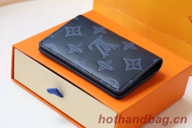 Louis Vuitton POCKET ORGANIZER M80421 Navy Blue