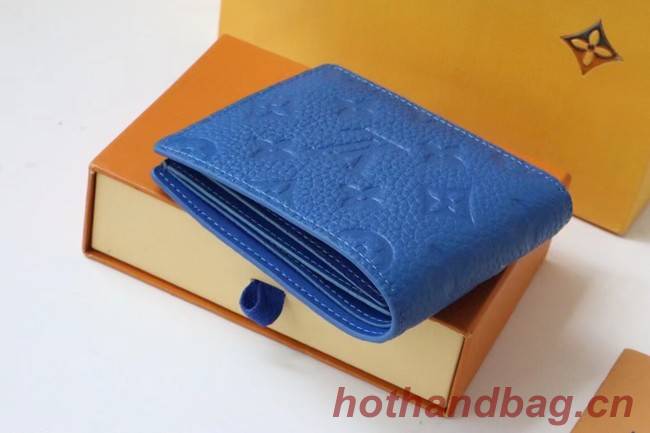 Louis Vuitton SLENDER WALLET M80590 blue