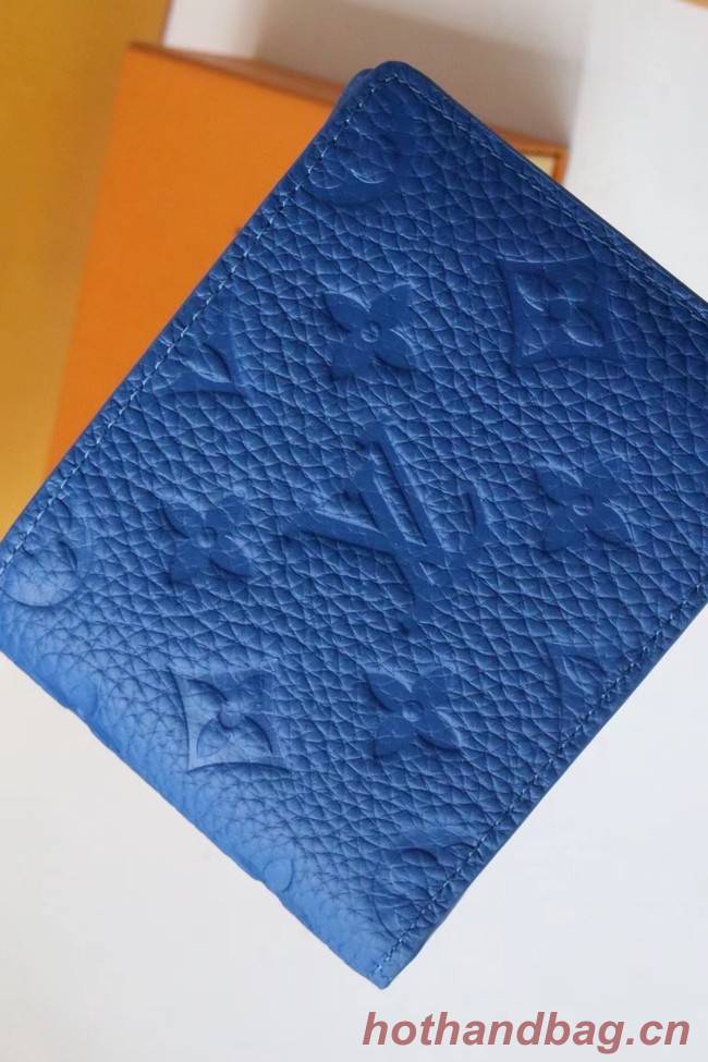 Louis Vuitton SLENDER WALLET M80590 blue