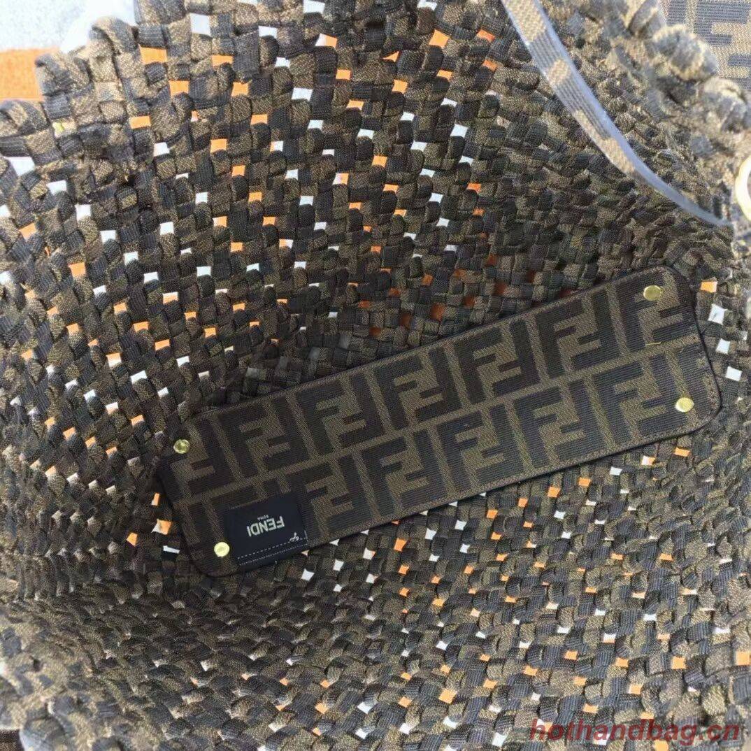 Fendi Weave Bag F6501 brown