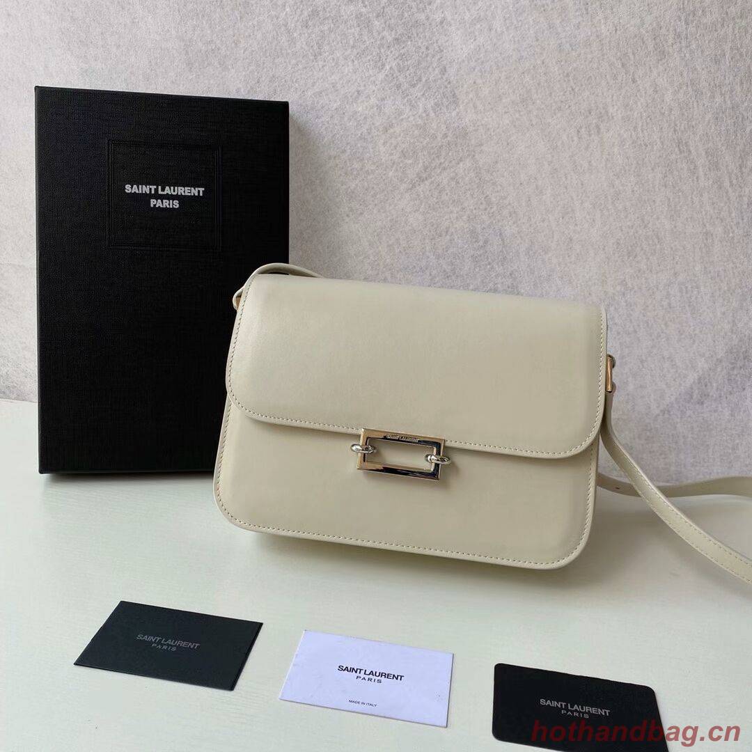 Yves Saint Laurent Calf leather cross-body bag Y357624 BLANC VINTAGE