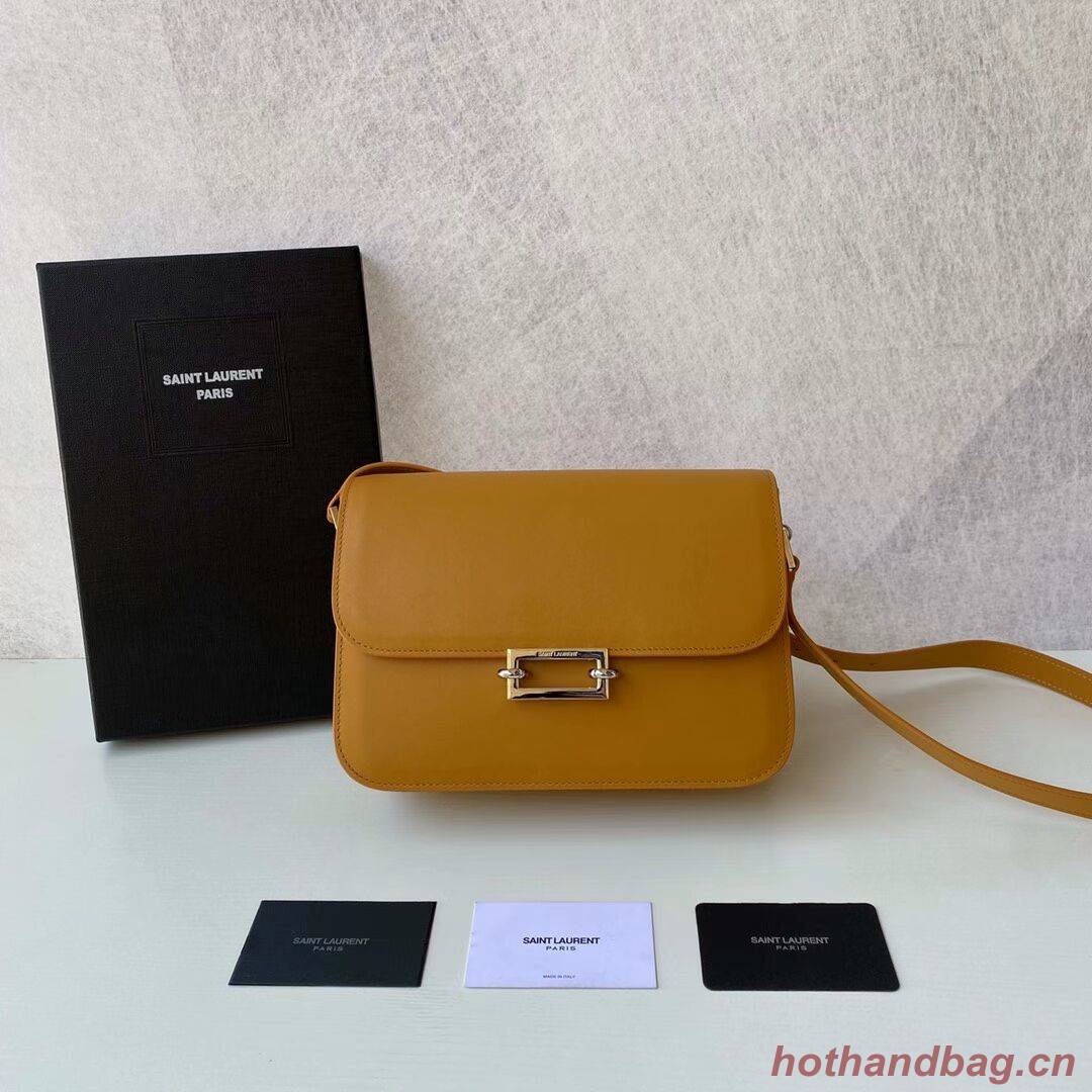 Yves Saint Laurent Calf leather cross-body bag Y357624 MUSTARD