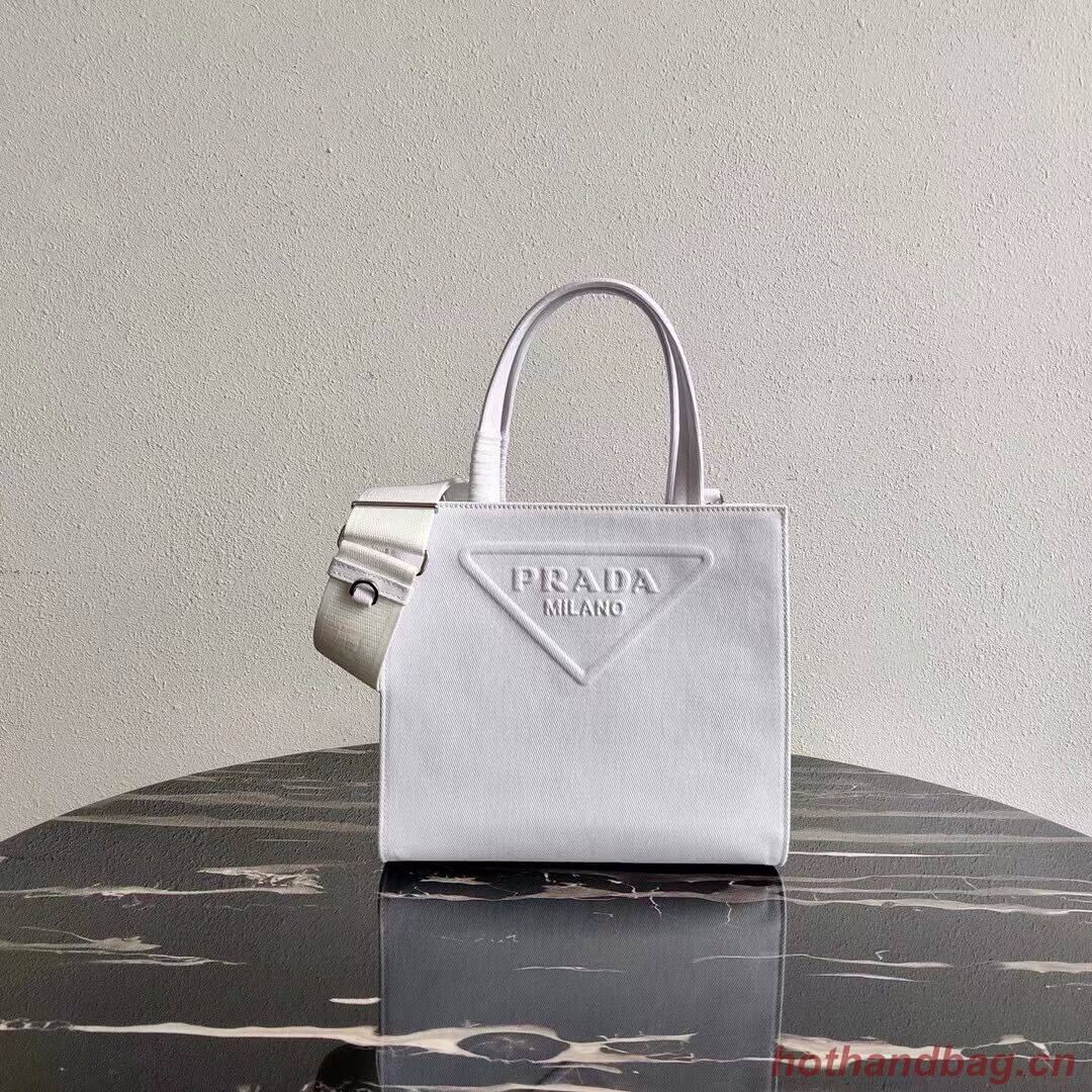 Prada Drill tote bag 1BG382 white