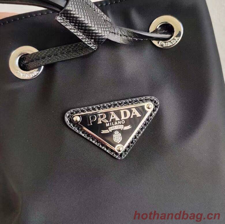 Prada Saffiano leather mini shoulder bag 1AE055 black