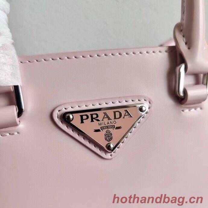 Prada Small brushed leather tote 1AD331 pink