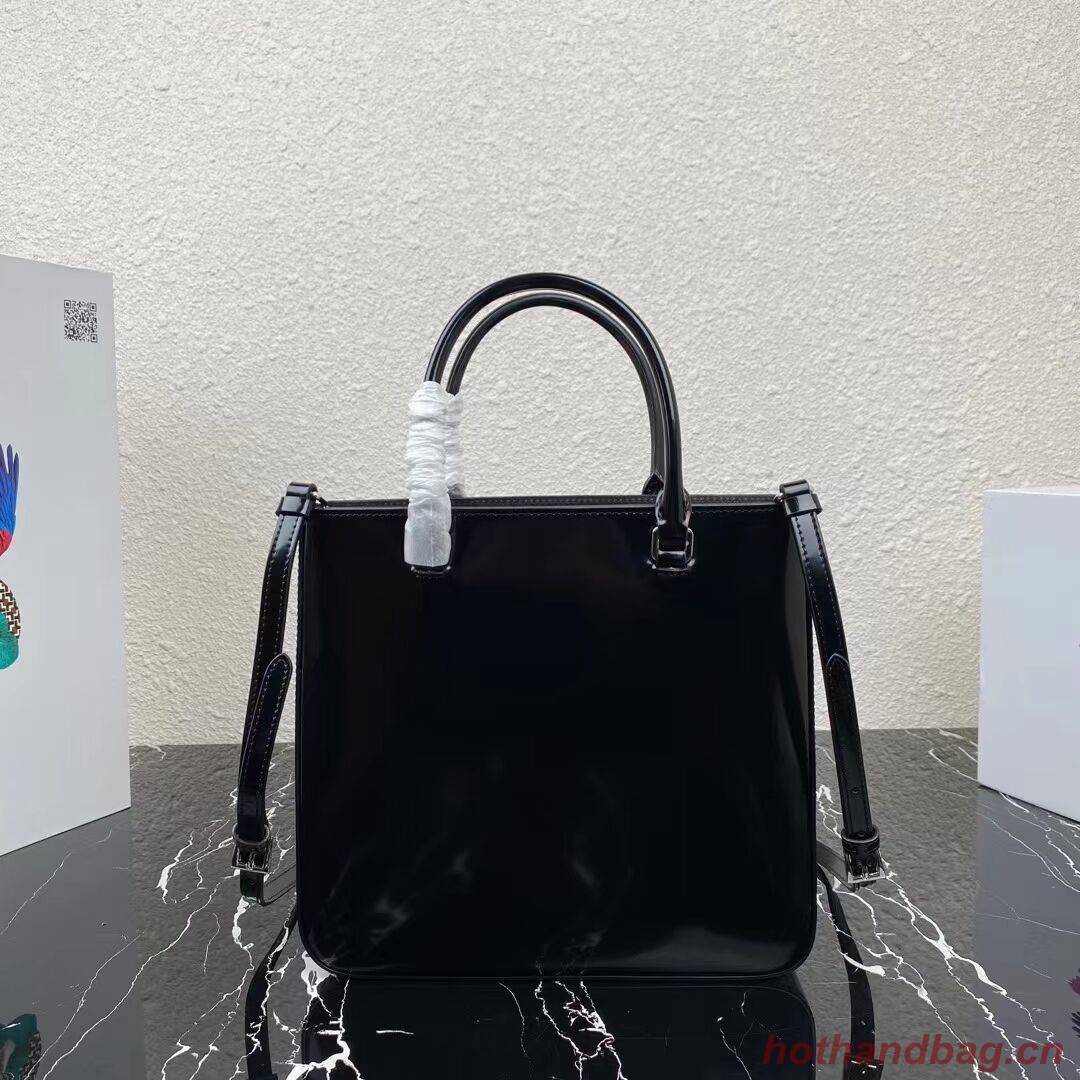 Prada brushed leather tote 1BA330 black