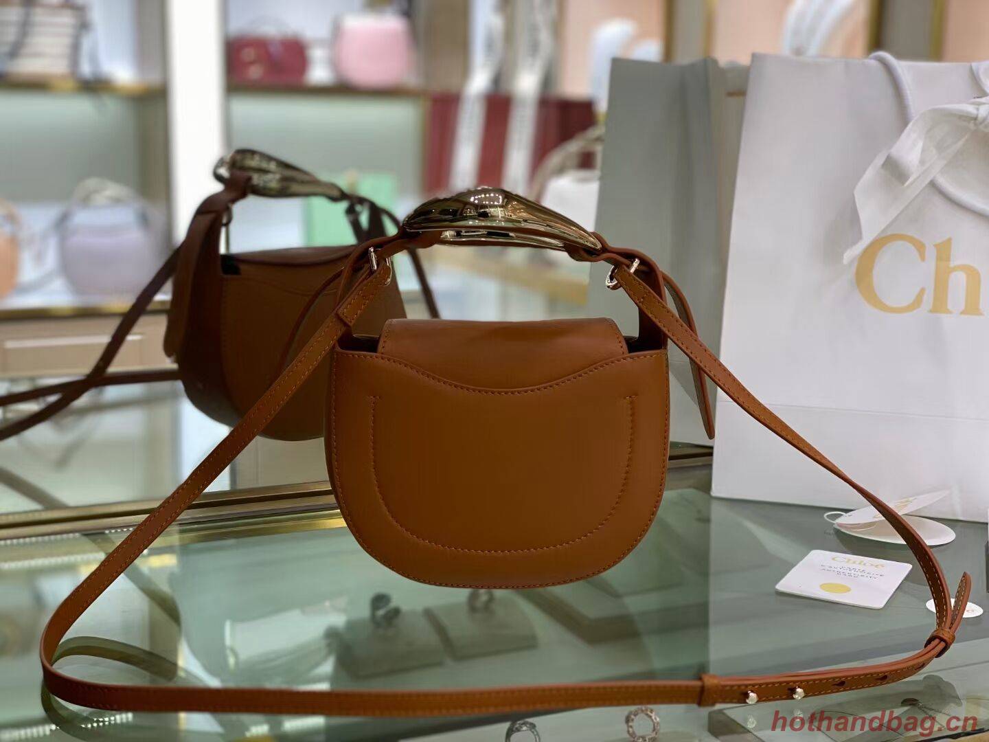 Chloe Original Calfskin Leather Bag 3S1350 brown