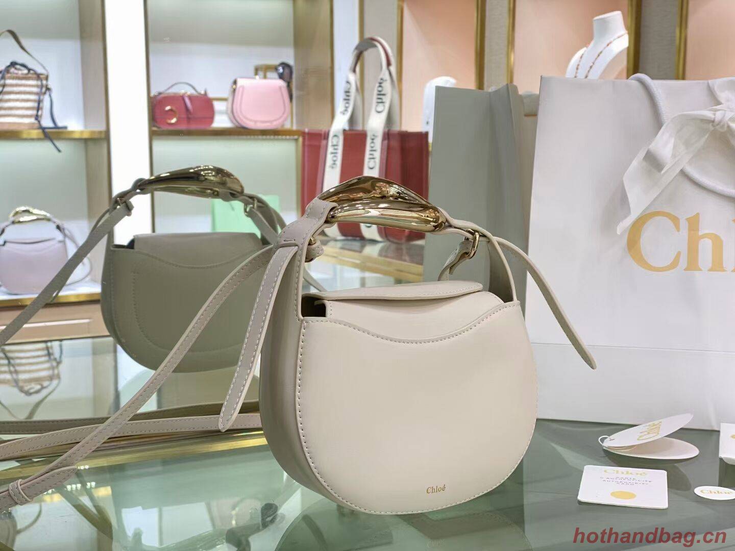 Chloe Original Calfskin Leather Bag 3S1350 cream