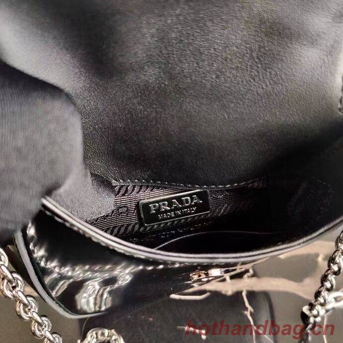 Prada Brushed leather mini-bag 1BH185 black