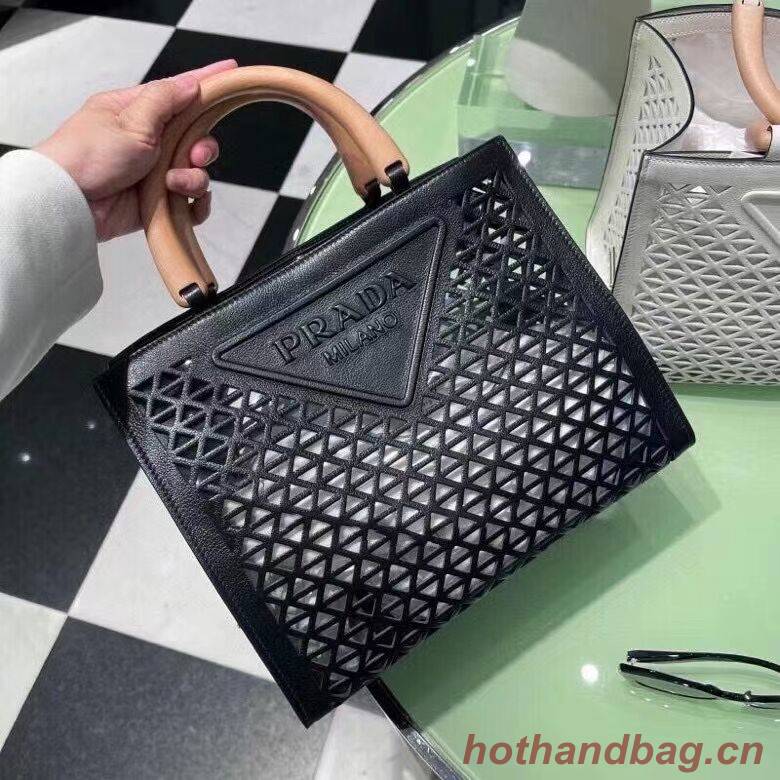 Prada leather tote bag 1AG405 black