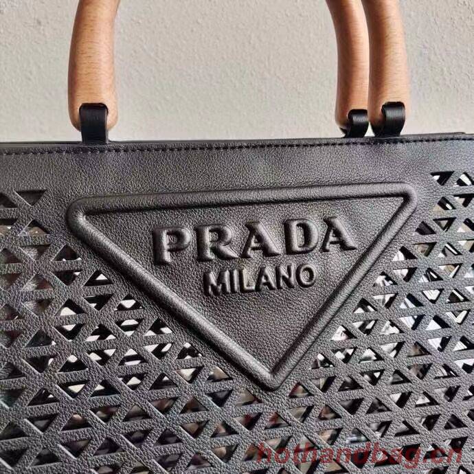 Prada leather tote bag 1AG405 black