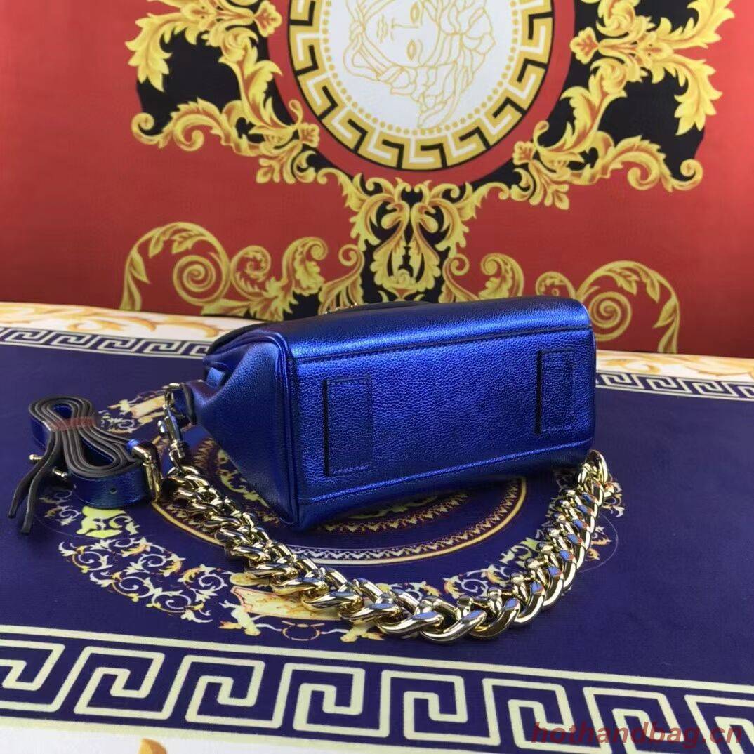 Versace Original Calfskin Leather Bag FS1040 blue