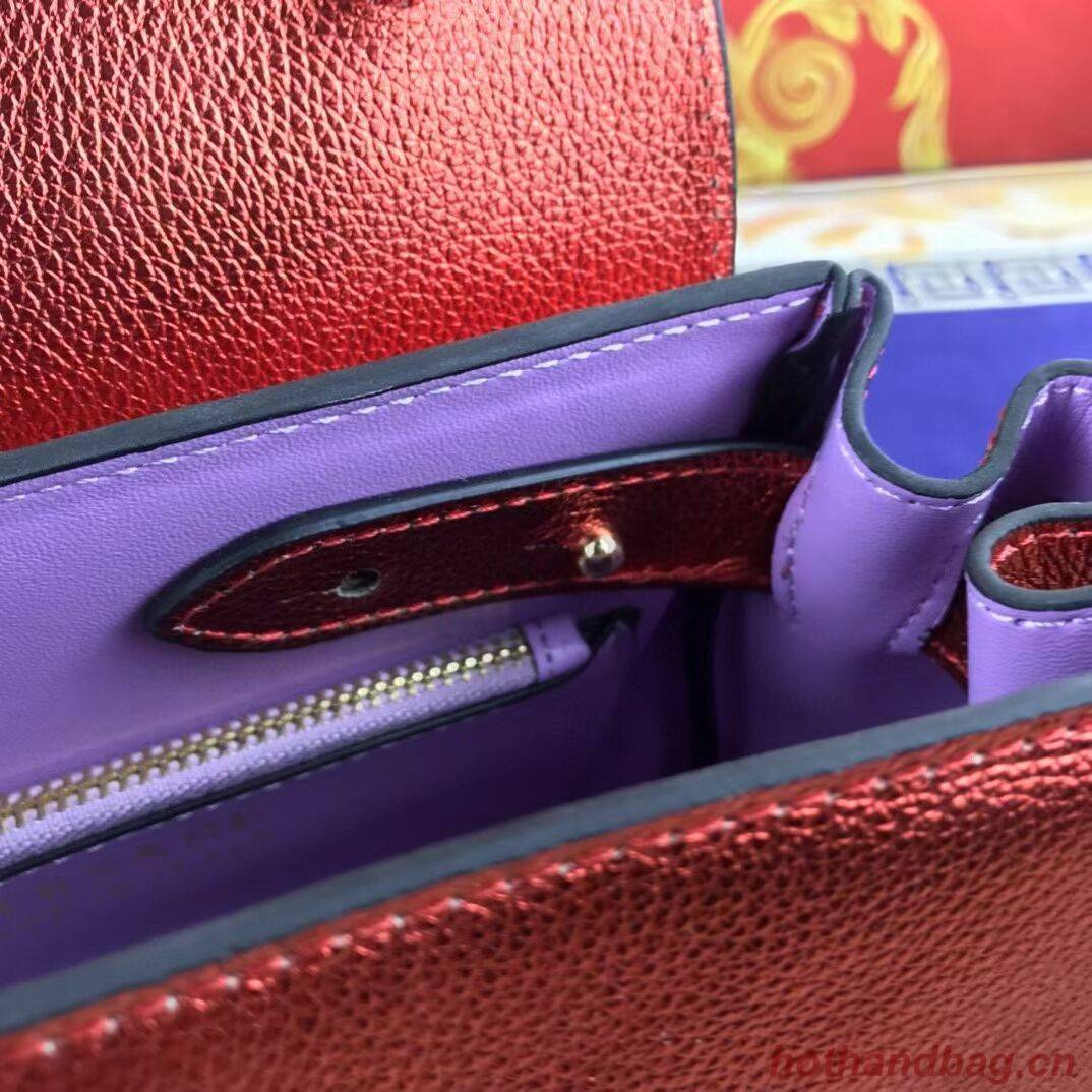 Versace Original Calfskin Leather Bag FS1040 red