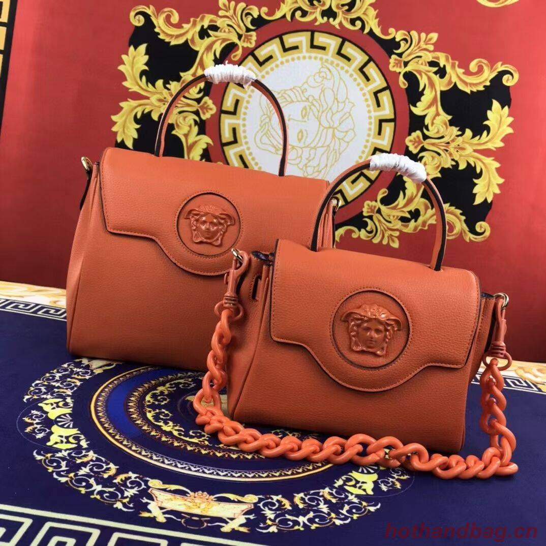 Versace Original medium Calfskin Leather Bag FS1041 orange