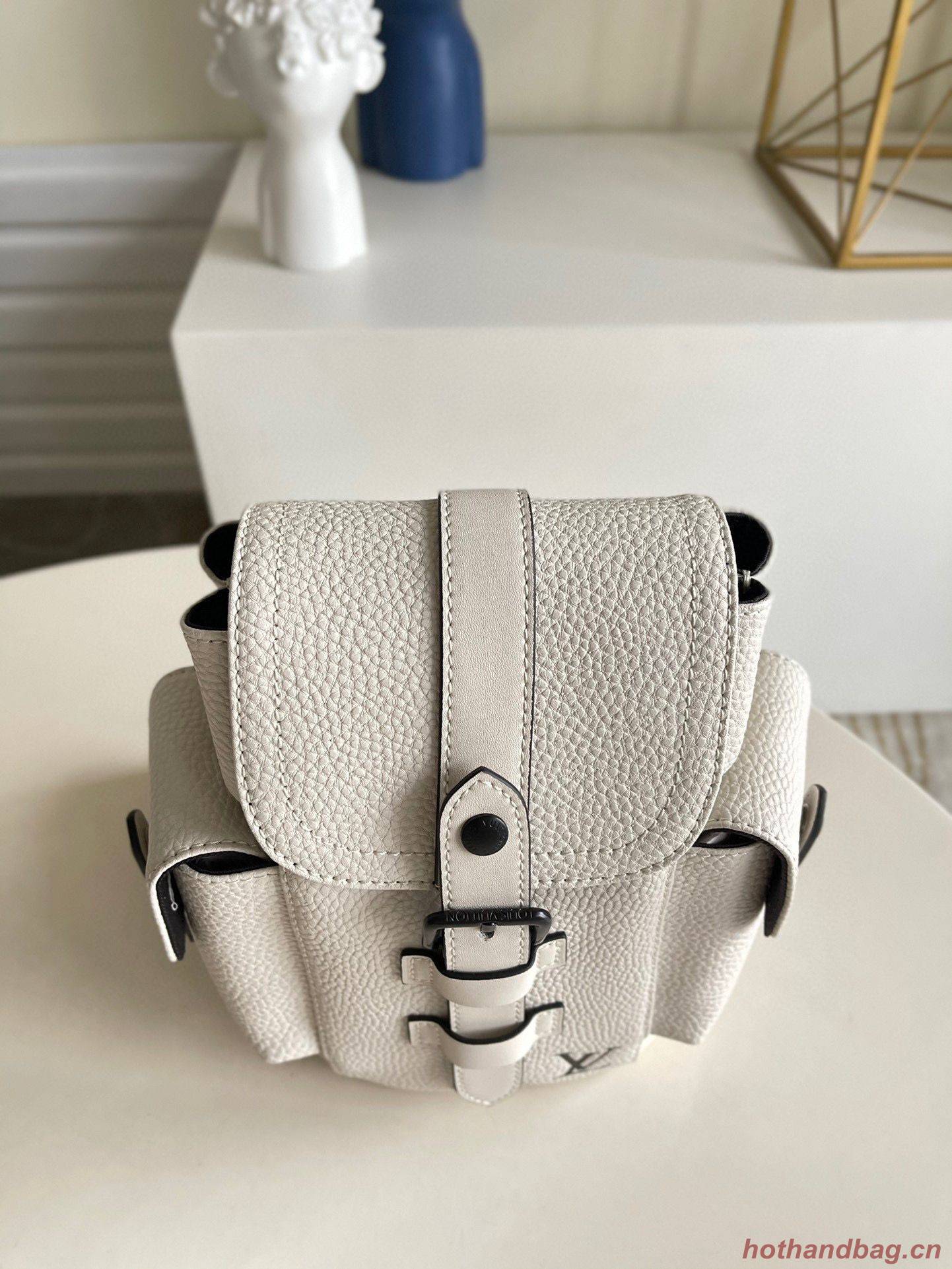 Louis Vuitton Christopher XS Backpack Taurillon Leather M58495 White