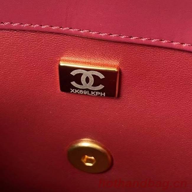 Chanel Flap Shoulder Bag Original leather AS2649 Wine