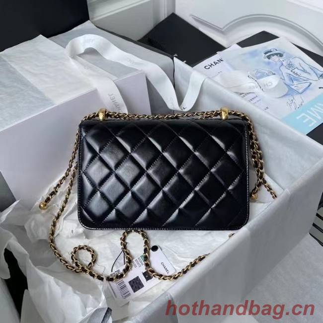 Chanel Flap Shoulder Bag Original leather AS2649 black