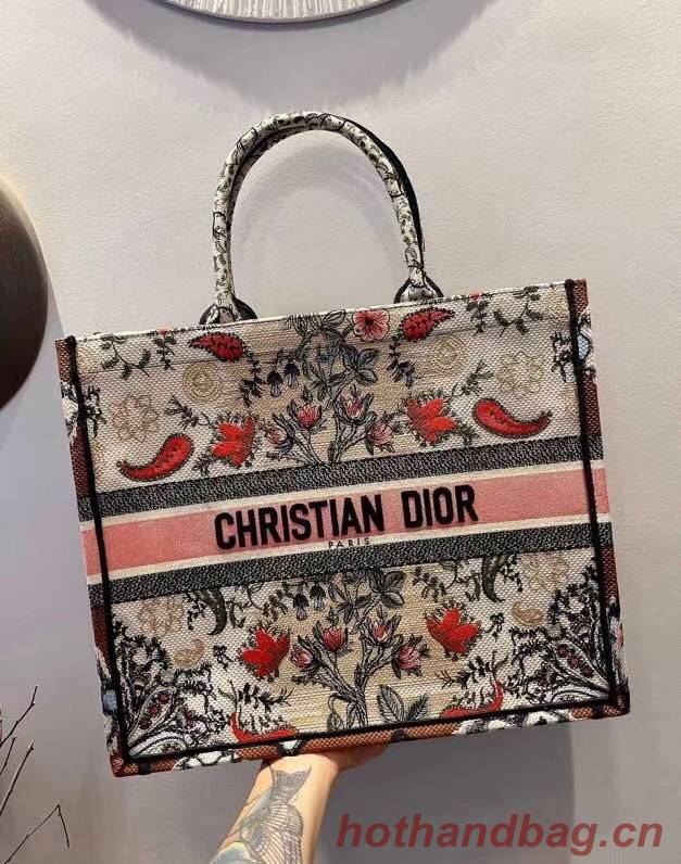 DIOR BOOK TOTE Multicolor Embroidery M1286ZR